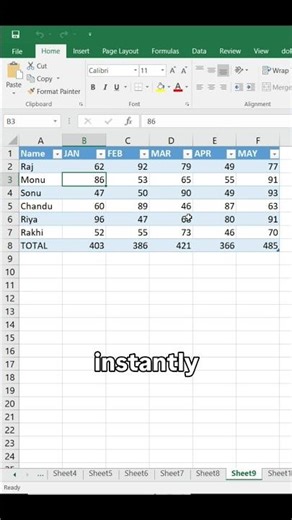 Select Data Fast in Excel