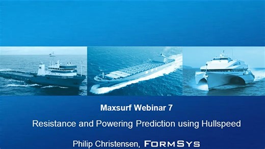 Maxsurf使用hullspeed计算阻力与动力2