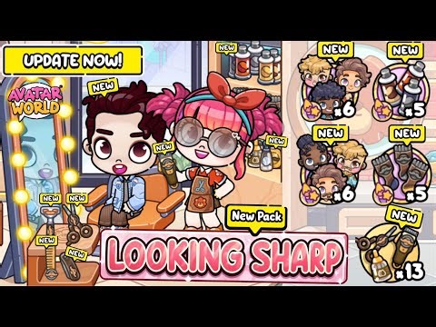 REVIEW NEW PACK BARBERSHOP LOOKING SHARP DI AVATAR WORLD | PAZU