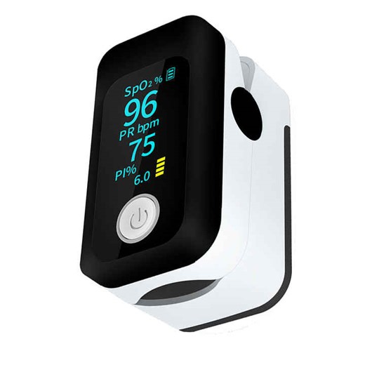 Blutsauerstoffmonitor Finger Fur Erwachsene Tragbarer Sauerstoffmonitor Mit OLED-Bildschirm Inklusive Umhangeband Pulse Oximeter