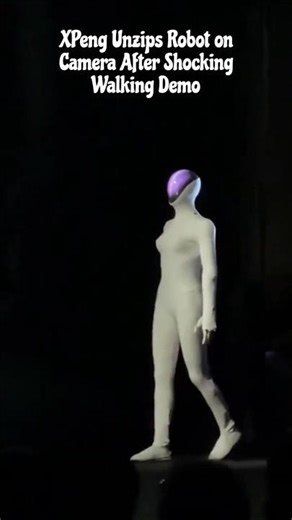 XPeng Unzips Robot on Camera After Shocking Walking Demo
