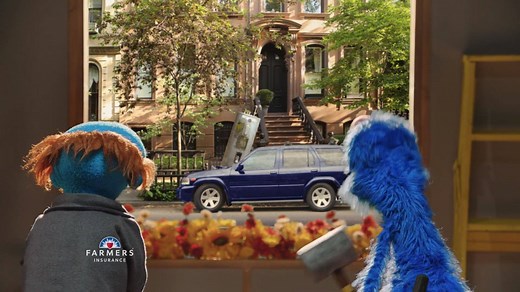 Your favorite Sesame Street characters are here to wreak havoc in this cute Farmers Insurance campaign: https://adweek.it/2UQOkln | Adweek