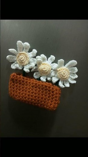 cozy up your fridge with crochet handmade magnets