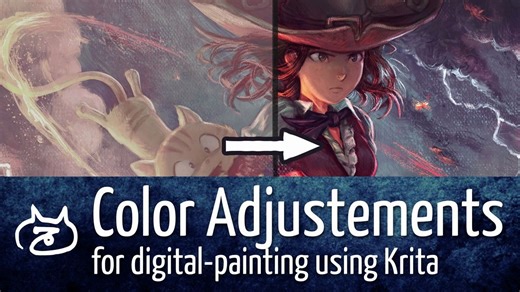 【krita】绘画过程中的颜色调整