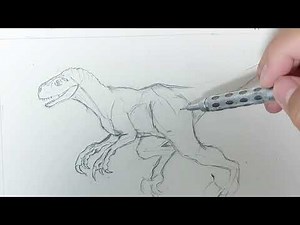 How to draw Atrociraptor from Jurassic World Dominion | Part1