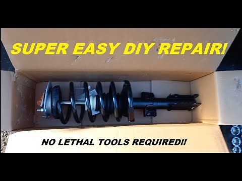 Volvo Suspension Strut replacement - EASY FIX! #diymechanic #XC90