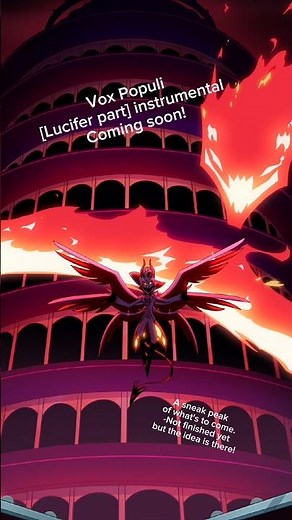Voz Populi [Lucifer Part] Rock Instrumental Cover, Coming soon! #music #hazbinhotel #hazbinhotelsong