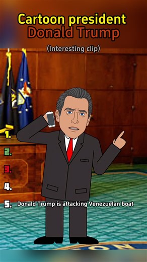 Cartoon president - Donald Trump#animation #funnycartoon ##cartoon #donaldtrump #liberal