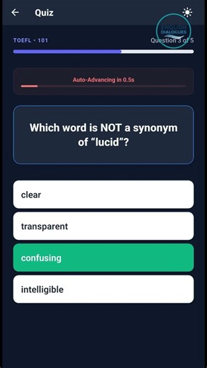 TOEFL Vocabulary Quiz - Test Your Core Words (Shorts) (toefl-101-rec24)