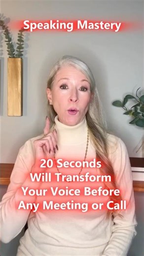 20 Seconds That Transform Your Voice Before Any Meeting or Call