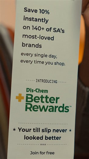 When Dad sees a till slip longer than your weekend plans and starts asking questions… Good thing Better Rewards makes it easy to explain – it’s all the savings. Haven’t joined yet? Hit the link in our bio, your till slip’s glow-up starts here. #DisChem #BetterRewardsLaunch #BetterRewards #BetterRewardsTillSlip | Dis-Chem Beauty