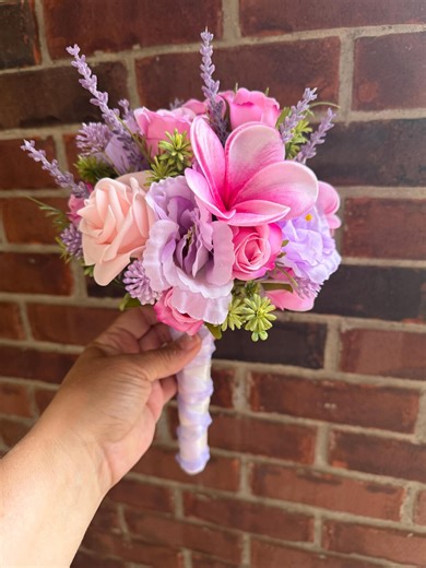 Pink & Lavender Prom Bouquet / Homecoming Bouquet - Etsy