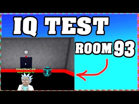 ROOM 93 IQ TEST Roblox Walkthrough 🧠 [Full Guide English]