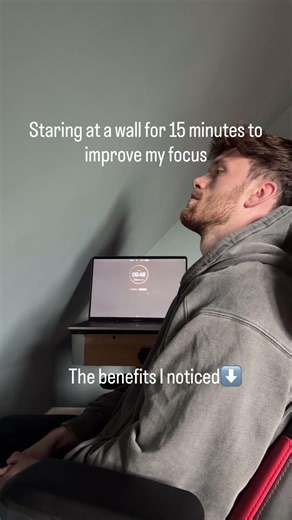 I stared at a wall for 15 minutes to boost my focus (it worked)