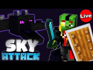 Skyblock Enderdrachen-Kampf mit CROCO, SPARK & Co. ⚔️ - Sky Attack Live #09
