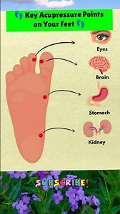 👣 Key Acupressure Points on Your Feet 👣| Foot Reflexology #AcupressurePoints #FootReflexology