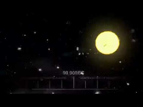 Simulation of the Big Crunch (from the intro of The Big Bang Theory, no music, original + reverse)