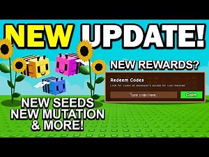 NEW BEE UPDATE & EVENT CODE!? | Grow a Garden Roblox