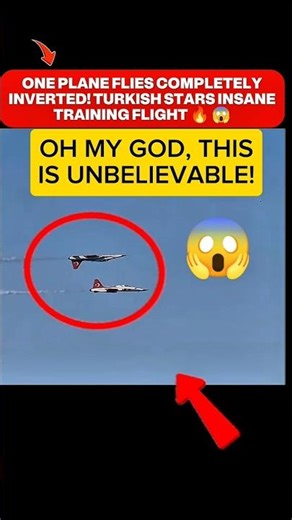 ONE JET FLIES COMPLETELY INVERTED WHILE THE OTHER STAYS NORMAL TURKISH STARS INSANE PRECISION 😱