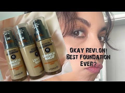New Revlon Colorstay Foundation | swatches & wear test for medium olive skin tone