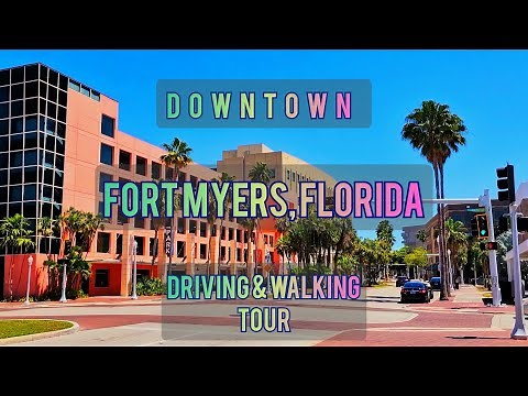 Downtown Fort Myers, Florida | Driving & Walking Tour HD | Hidden Gem on the Gulf Coast!