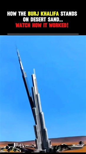 How Does Burj Khalifa Stand on Sand? The Engineering Secret Explained! 😱
