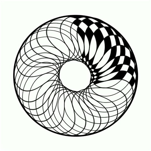 Optical illusion drawing Digital | Drawn frame by frame - Corel Painter #shorts #art #digitalart