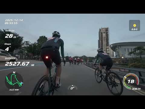 OCBC Cycle JB 2025 | 42 km Full Ride POV (Raw Footage + Garmin Overlay Test)