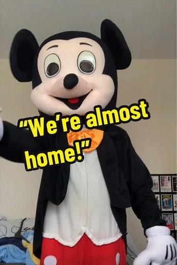 Mickey & Pete Arrive Home with Glove Balloon for Easter Party