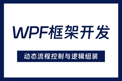 【2025全新】基于WPF的动态流程控制与逻辑组装的业务功能实现与控制逻辑 基础+提高 项目开发实战视频教程 B1062