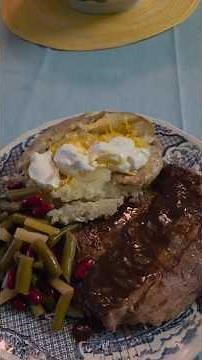 What's For Dinner Series | RIBEYE STEAK & BAKED POTATO