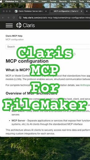 Claris MCP for FileMaker