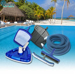 [Hot Item] Full Set Swimming Pool Cleaning Pole Brush Head Kit Equipment Accessories