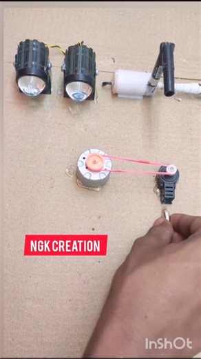 DC Motor + Switch Trick 😱 | Simple DIY Experiment #shorts