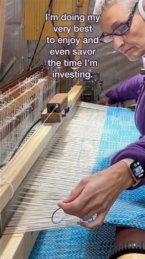 This king-size double weave nearly broke me 😅 #weaving #crafts #handmade