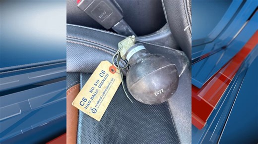 Grenade that expels gas and rubber balls found behind drywall in Lawrence