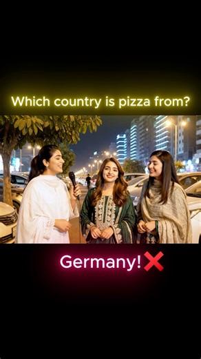 1.9K views · 14 reactions | Pizza ka talq kis mulk sa hai?樂 Funny Urdu Riddles #streetquiz #funnyquizv #streetinterview | SynthVision | Facebook