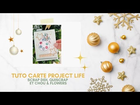 [Tutorial] New Project Life card for December with products from my Advent calendars