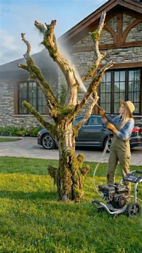 Don’t Cut Down That Dead Tree Until You See This Idea | DIY Garden Makeover Using an Old Dead Tree