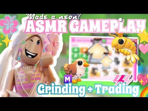 ASMR GRINDING + TRADING || Adopt me 💕🌈✨