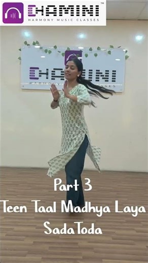 Kathak Level Up: Teen Taal Sada Toda in Madhya Laya (Part 3)