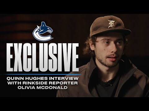 EXCLUSIVE | Quinn Hughes Interview with Rinkside Reporter Olivia McDonald