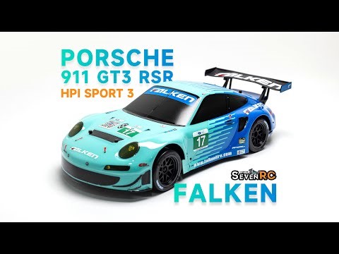 UNBOX HPI SPORT 3 PORSCHE 911 GT3 RSR FALKEN
