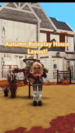Bloxburg Autumn Roleplay Home Layout Idea 💡 🍂