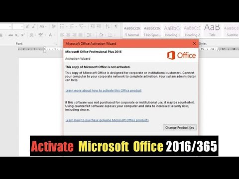 Activate MS Office 2016/2021/365 - Fix Product Activation Failed | 100% Working | 2024
