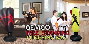Watch Inflatable Punching Bags Free Standing Boxing Bag on Amazon Live