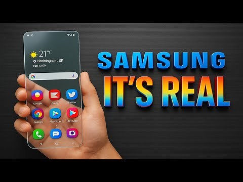 SAMSUNG Transparent Phone - MIND-BLOWING Features!