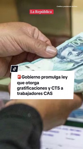 Trabajadores CAS reciben gratificaciones y CTS