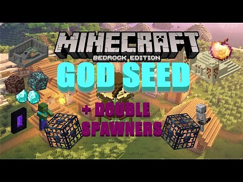 AMAZING Minecraft Bedrock God Spawn Seed | Minecraft Bedrock 1.17 God Seed