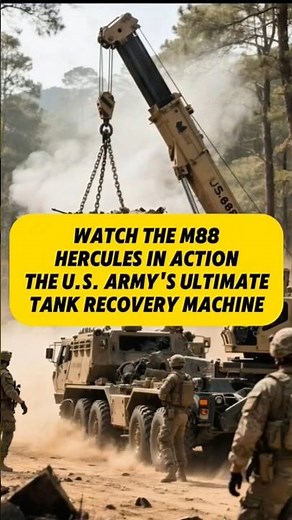 Watch the M88 Hercules in action the U.S. Army's ultimate tank recovery machine